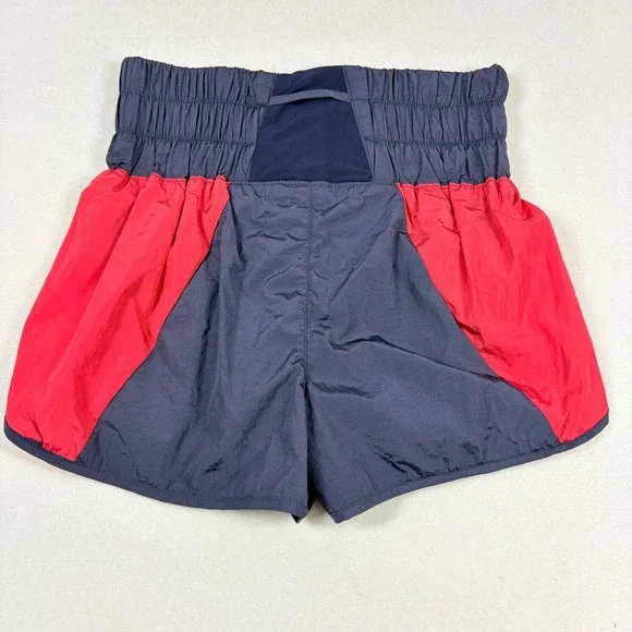 FREE PEOPLE Movement The Way Home Short Red Blue Womens Size Medium Athletic USA - Picture 6 of 11